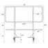 StandUp StandUp 2 Pack 4' High Portable Stage Railing Set - Includes a pair of rail connectors STG-RL36-AX-2