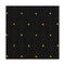 Chivari Black Fabric with Gold Dots Color Swatch Sample  for Banquet and Church Chairs SW-F-BLKGD-ZF