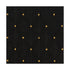 Chivari Black Fabric with Gold Dots Color Swatch Sample  for Banquet and Church Chairs SW-F-BLKGD-ZF
