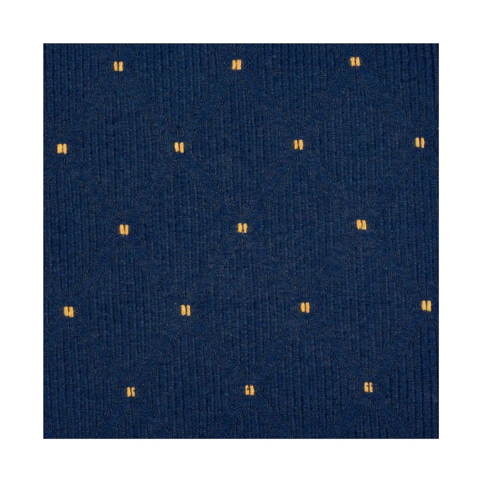 Chivari Navy Blue Fabric with Gold Dots Color Swatch Sample for Banquet and Church Chairs SW-F-GLDD-ZF