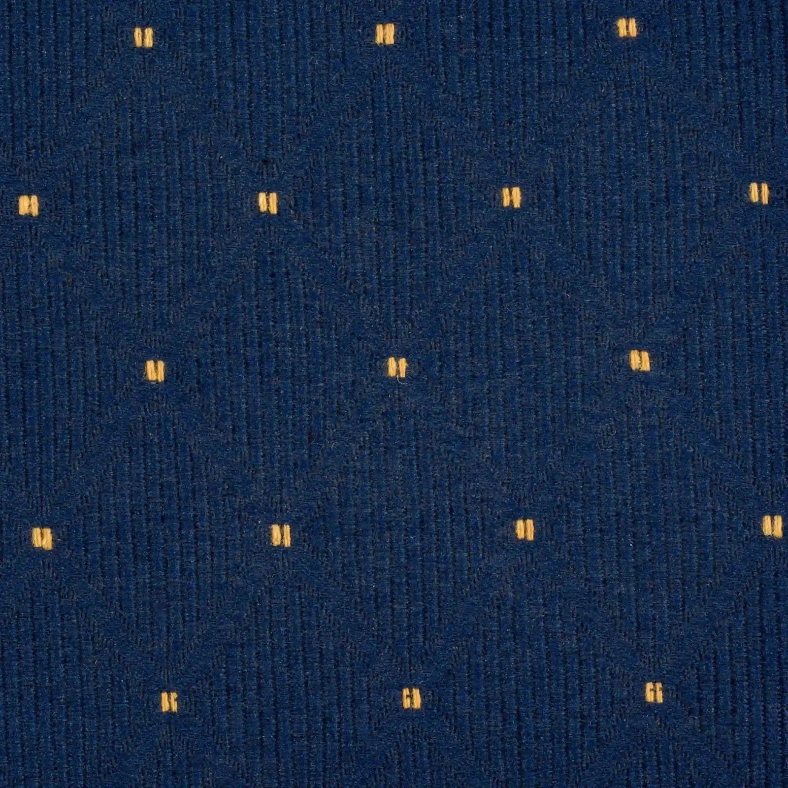 Chivari Navy Blue Fabric with Gold Dots Color Swatch Sample for Banquet and Church Chairs SW-F-GLDD-ZF