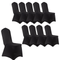 Chivari 10-Pack Black Spandex Chair Cover 250gsm SX-SPANXCHA-BLK-10