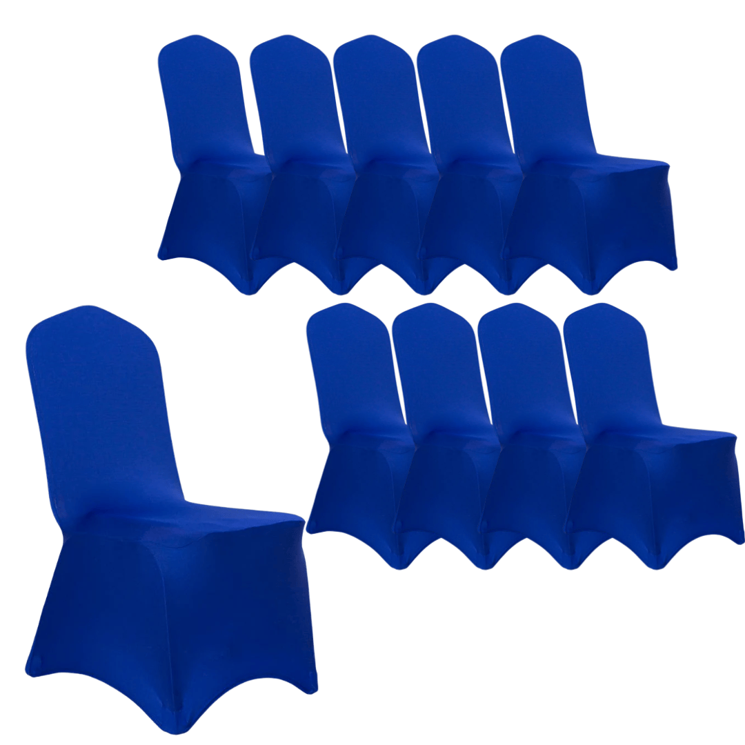 Chivari 10-Pack Royal Blue Spandex Chair Cover 250gsm SX-SPANXCHA-RBL-10