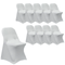Chivari 10-Pack White Spandex Folding Chair Cover 250gsm SX-SPANXFCH-WHT-10