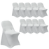 Chivari 10-Pack White Spandex Folding Chair Cover 250gsm SX-SPANXFCH-WHT-10