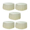Chivari 5-Pack Ivory Round Polyester Tablecloth 190gsm 132" SX-TABLPOLY-132IN-IVR-5