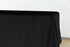 Chivari 5-Pack Black Polyester Rectangle Tablecloth 190gsm  90" x 132" SX-TABLPOLY-90132-BLK-5