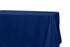 Chivari 5-Pack Navy Blue Polyester Rectangle Tablecloth 190gsm 90" x 132" SX-TABLPOLY-90132-NABLU-5