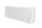 Chivari 5-Pack White Polyester Rectangle Tablecloth 190gsm 90" x 132" SX-TABLPOLY-90132-WHT-5