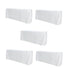 Chivari 5-Pack White Polyester Rectangle Tablecloth 190gsm 90" x 132" SX-TABLPOLY-90132-WHT-5