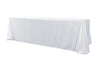 Chivari 5-Pack White Polyester Rectangle Tablecloth 190gsm 90" x 156" SX-TABLPOLY-90156-WHT-5