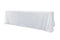 Chivari 5-Pack White Polyester Rectangle Tablecloth 190gsm 90" x 156" SX-TABLPOLY-90156-WHT-5