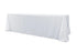 Chivari 5-Pack White Polyester Rectangle Tablecloth 190gsm 90" x 156" SX-TABLPOLY-90156-WHT-5
