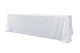 Chivari 5-Pack White Polyester Rectangle Tablecloth 190gsm 90" x 156" SX-TABLPOLY-90156-WHT-5