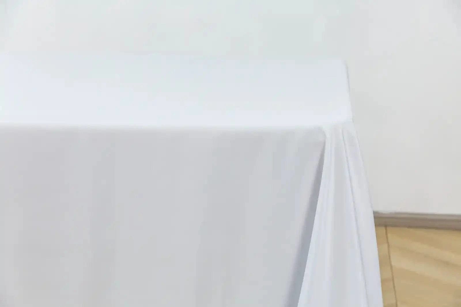 Chivari 5-Pack White Polyester Rectangle Tablecloth 190gsm 90