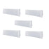 Chivari 5-Pack White Polyester Rectangle Tablecloth 190gsm 90" x 156" SX-TABLPOLY-90156-WHT-5