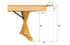 Chivari 96″ x 40″ (8 Foot) Natural  Rectangle X Leg Wood Farm Table TFARMRT9640-NATURAL-X-LEG-AX-T