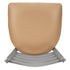 Chivari Ladder Back Bar Stool with Silver Frame and Tan Vinyl Seat BLMSVT-ZF-KT