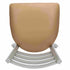 Chivari Ladder Back Restaurant Chair with Silver Frame and Tan Vinyl Seat CLMSVT-ZF-KT