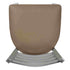 Chivari Ladder Back Bar Stool with Silver Frame and Taupe Vinyl Seat BLMSVTP-ZF-KT