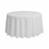 Chivari White 108" Round Majesti Dupionic Tablecloth TBC-108R067S-A1