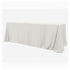 Chivari White 108" x 132" Rectangle Tablecloth Majestic Dupioni TBC-108X132067S-A1