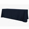 Chivari.com Navy Blue 108"x132" Rectangle Bali Tablecloth Linen TBC-108X132258S-A1