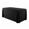 Chivari.com Black 108"x156" Rectangle Poly Satin Tablecloth Linen TBC-108X156633S-A1