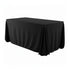 Chivari.com Black 108"x156" Rectangle Poly Satin Tablecloth Linen TBC-108X156633S-A1