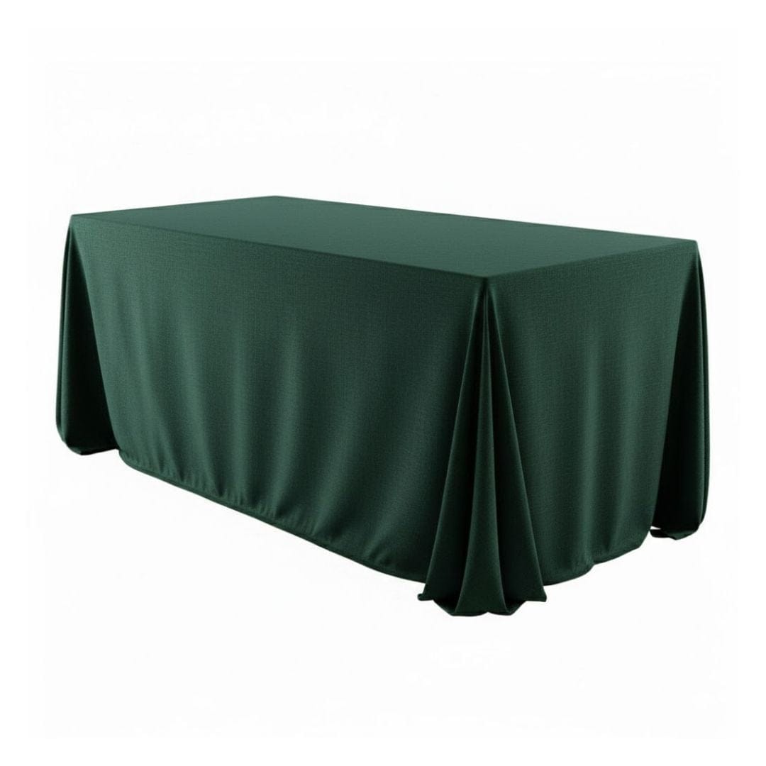 Chivari.com Hunter Green 108"x156" Rectangle Velvet Tablecloth Linen TBC-108X156975S-A1