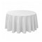 Chivari White 120" Round Tablecloth Majesti Dupionic TBC-120R067S-A1