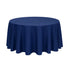 Chivari.com Navy Blue 120" Round Bali Tablecloth Linen TBC-120R258S-A1
