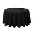 Chivari.com Black 120" Round Poly Satin Tablecloth Linen TBC-120R633S-A1