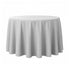 Chivari White 132" Round Tablecloth Majesti Dupionic TBC-132R067S-A1