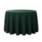 Chivari.com Hunter Green 132" Round Velvet Tablecloth Linen TBC-132R975S-A1