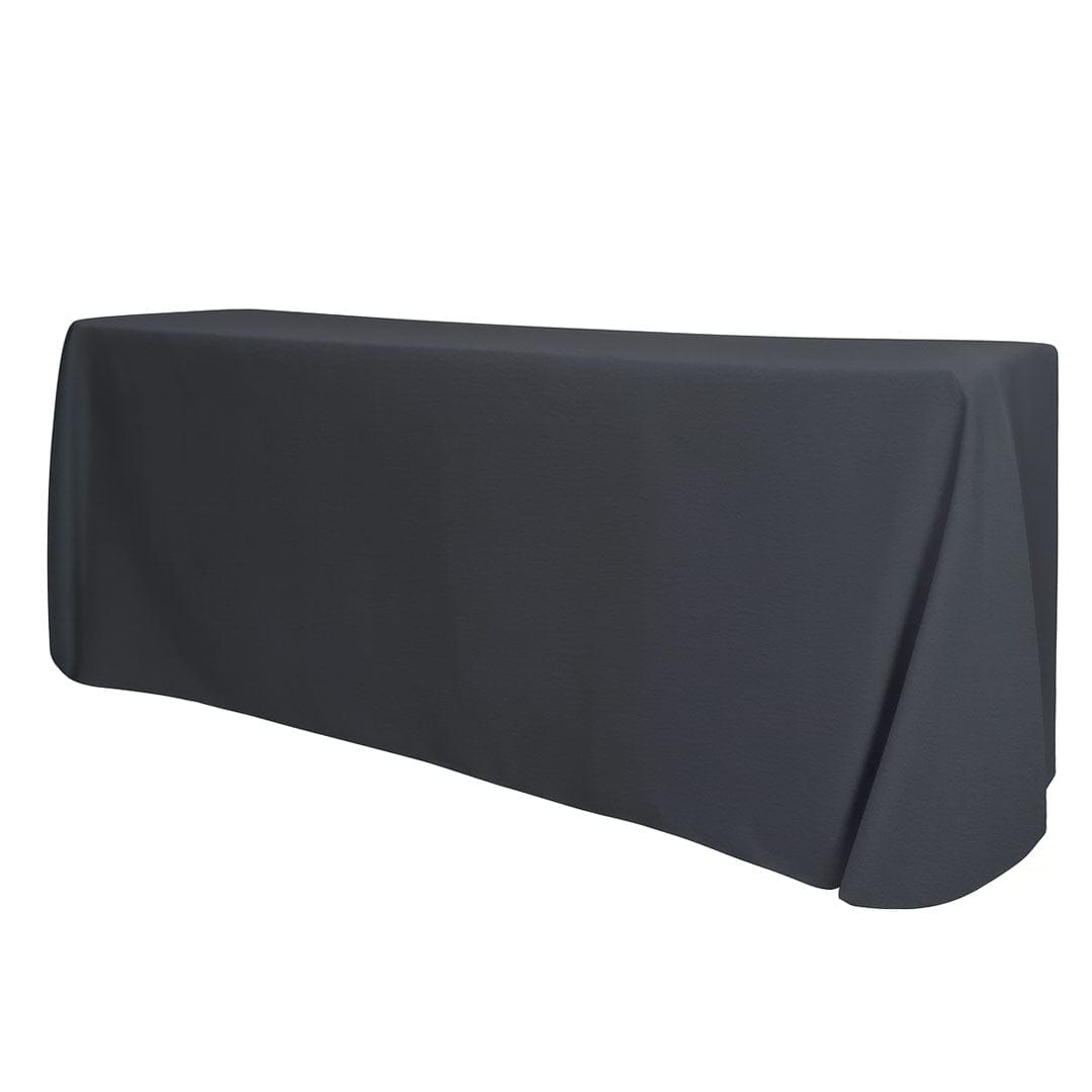 Chivari.com Black 90"x132" Rectangle Poly Satin Tablecloth Linen TBC-90X132633S-A1