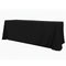Chivari.com Black 90"x156" Rectangle Poly Satin Tablecloth Linen TBC-90X156633S-A1