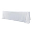 Chivari White 90" x 156" Rectangle Tablecloth Majesti Dupionic TBC-90X156R067S-A1