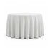 Chivari White 96" Round Tablecloth Majesti Dupionic TBC-96R067S-A1