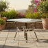 Toulouse 48" x 36" Glass Top White French Bistro Table TBTP4836WWD-KT-AX-T