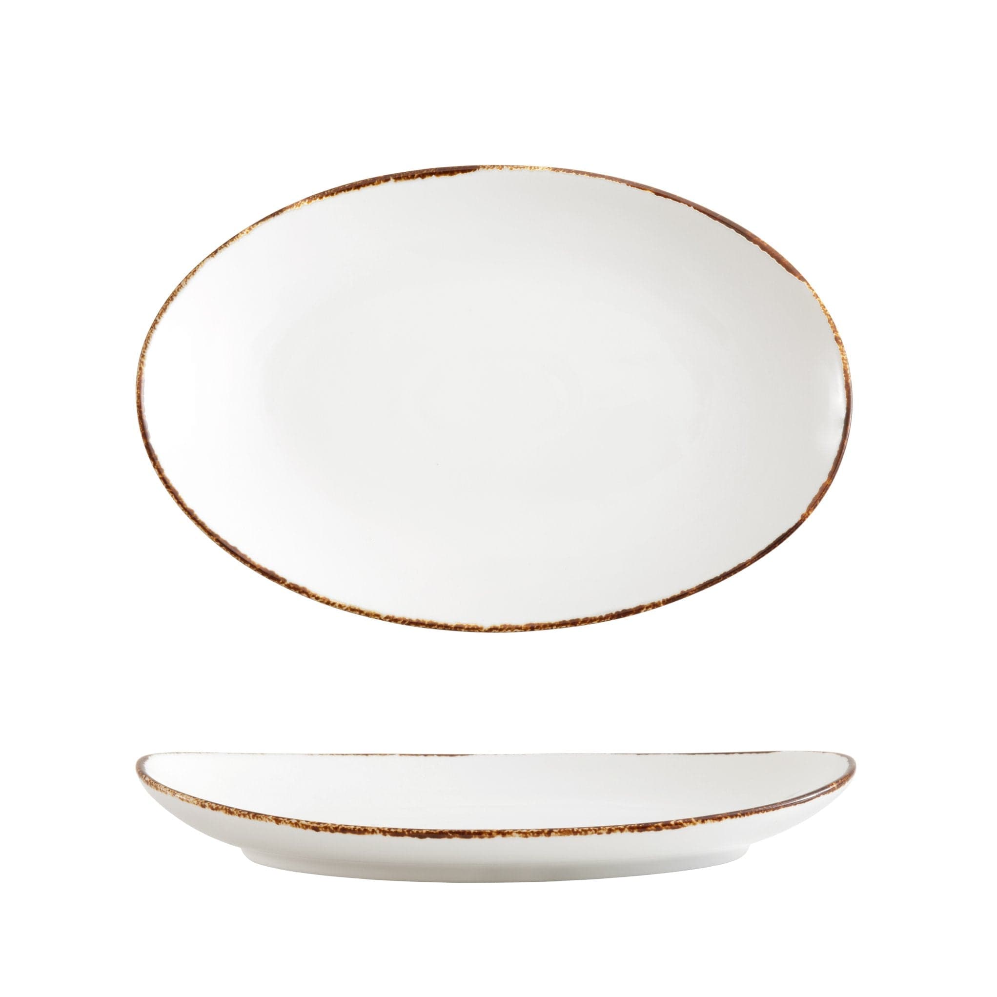 Zwiesel Fortessa Fortessa TC Spice Salt Oval Coupe Platter 12.5x8.5" (32x21cm) - Case of 12 - TC7400.DV.4.48 ZFG-TC7400.DV.4.48