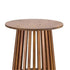 Chivari 2 Pack 32" Chestnut Round Slatted Cocktail Table TCKTL-WD-KT32-AX-2