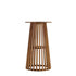 Chivari 2 Pack 32" Chestnut Finish Round Slatted Cocktail Table TCKTL-WD-KT32-AX-2
