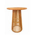 Chivari Round Slatted Cocktail Table 42" High with 32" Diameter Top in Chestnut TCKTL-WD-KT32-AX