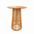 Chivari Round Slatted Cocktail Table 42" High with 32" Diameter Top in Chestnut TCKTL-WD-KT32-AX
