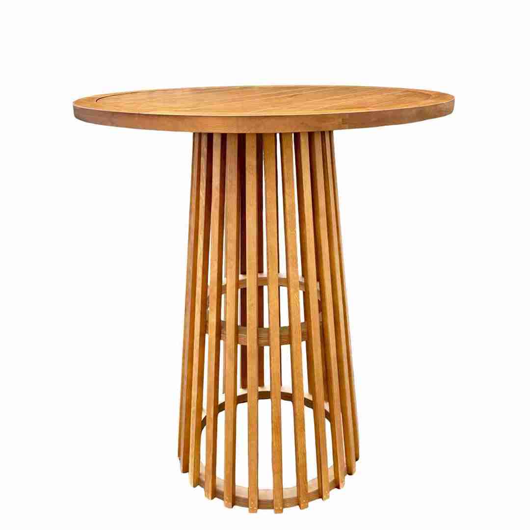 Chivari Round Slatted Cocktail Table 42