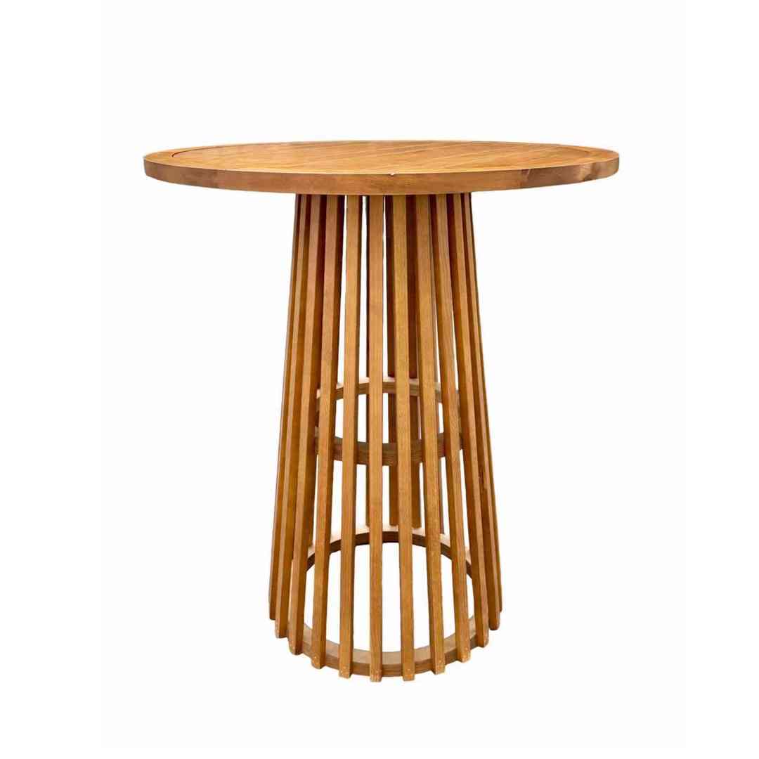 Chivari Round Slatted Cocktail Table 42