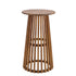 Chivari 36" Chestnut Round Slatted Cocktail Table TCKTL-WD-KT36-AX