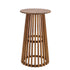 Chivari 2 Pack 36" Chestnut Finish Round Slatted Cocktail Table TCKTL-WD-KT36-AX-2