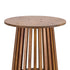 Chivari 2 Pack 36" Chestnut Finish Round Slatted Cocktail Table TCKTL-WD-KT36-AX-2